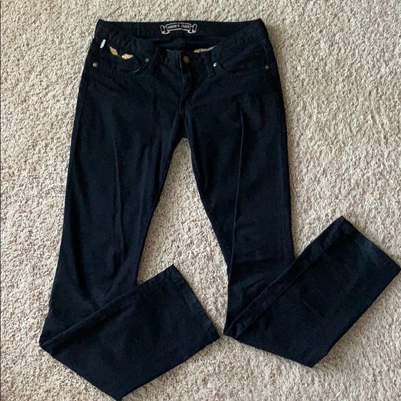 Robin’s Angel Wings Straight Leg Stretch Jeans - Picture 6 of 8